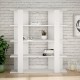 Книжарница Alexandra House Living Бял Дървен MDP 110 x 122 x 29 cm 4 Рафтове