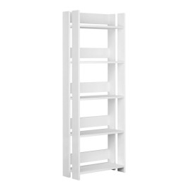 Книжарница Alexandra House Living Бял Дървен MDP 57 x 155 x 25 cm 5 Рафтове