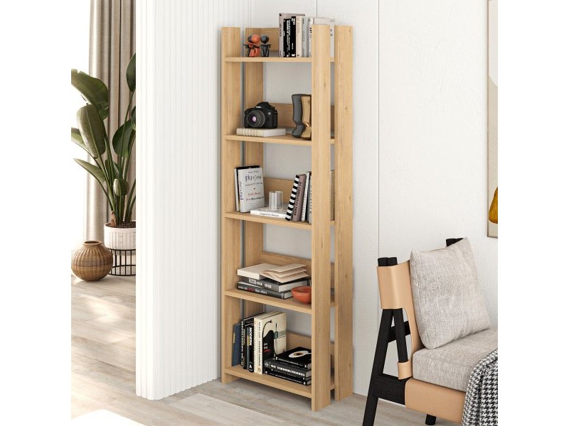 Книжарница Alexandra House Living Tamm Дървен MDP 57 x 155 x 25 cm 5 Рафтове