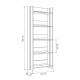 Книжарница Alexandra House Living Tamm Дървен MDP 57 x 155 x 25 cm 5 Рафтове