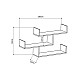 Рафтове Alexandra House Living Tamm Дървен MDP 119 x 67 x 22 cm