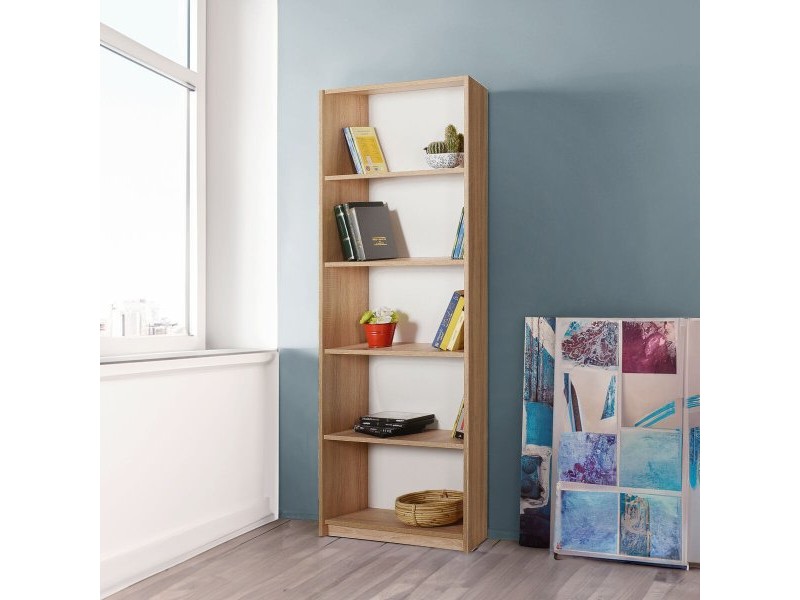 Книжарница Alexandra House Living Кафяв Дървен MDP 58 x 169 x 22 cm 5 Рафтове