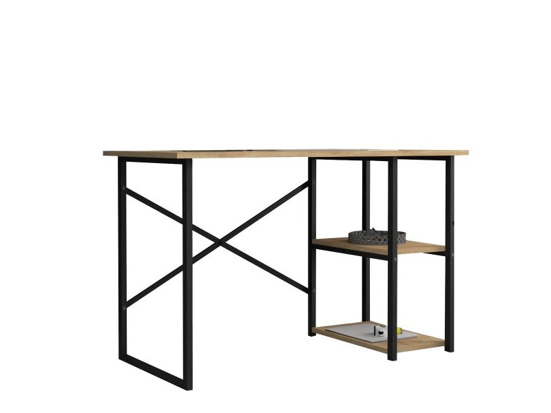 Бюро Alexandra House Living Черен Tamm Метал Дървен MDP 120 x 75 x 60 cm индустриален Бюро Alexandra House Living Черен Tamm Метал Дървен MDP 120 x 75 x 60 cm индустриален