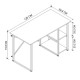 Бюро Alexandra House Living Черен Tamm Метал Дървен MDP 120 x 75 x 60 cm индустриален Бюро Alexandra House Living Черен Tamm Метал Дървен MDP 120 x 75 x 60 cm индустриален