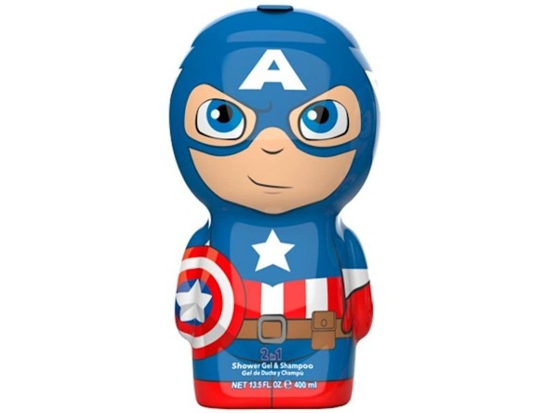 Гел и Шампоан 2 в 1 Air-Val Avengers Capitan America 400 ml