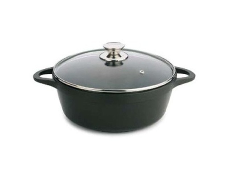 Касерола с Капак Valira BLACK IND 28CM Черен