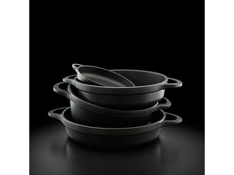 Касерола с Капак Valira BLACK IND 28CM Черен