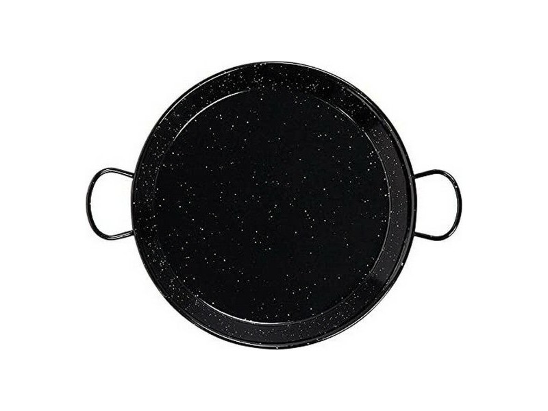 Дълбок Тиган с Дръжки Vaello Черен Емайлирана Стомана (Ø 38 cm)