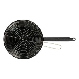 Тиган Фритюрник с Кошница Vaello Черен Емайлирана Стомана (Ø 28 cm)