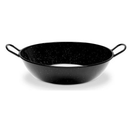Дълбок Тиган с Дръжки Vaello Черен Емайлирана Стомана (Ø 28 cm)