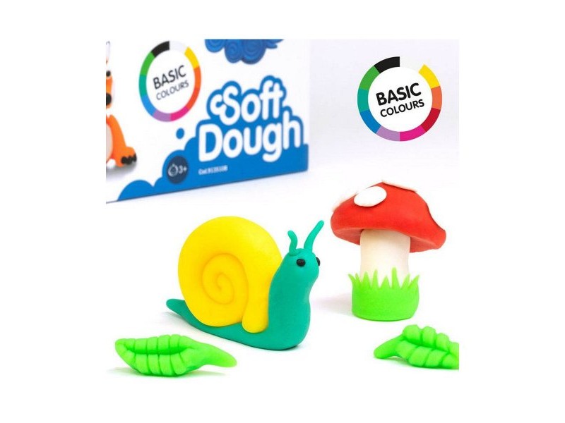 Игра от Пластелин Milan Soft dough 913510B Жълт Син Многоцветен 85 g Зеленчук (10 броя)
