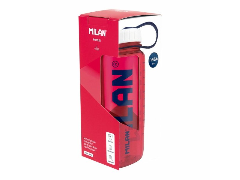 Бутилка за вода Milan 650 ml Розов Пластмаса