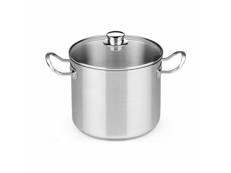 Тенджера със Стъклен Капак BRA A343937 Стомана Неръждаема стомана Неръждаема стомана 18/10