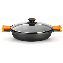 Касерола BRA A270524 Черен Ø 24 cm 5 L 2,3 L