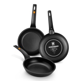 Тиган с Незалепващо Покритие BRA Sartén Efficient Ø 22 cm Черен Метал Алуминий