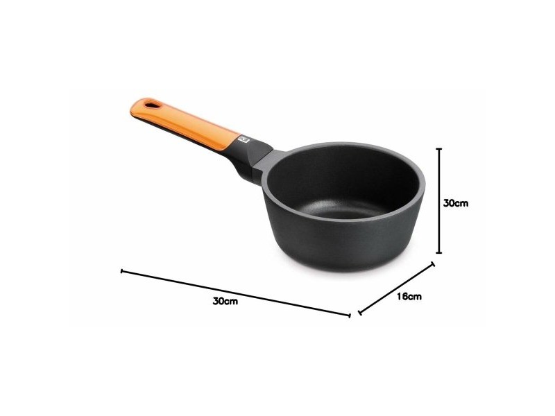 Касерола BRA EFFICIENT Черен Ø 16 cm 1,35 L (1 броя)