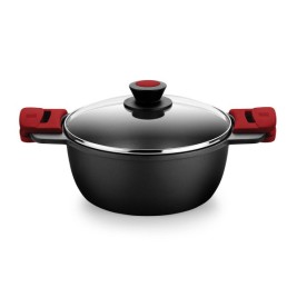Касерола със Стъклен Капак BRA A410320 Ø 20 cm 3 L 1,6 L