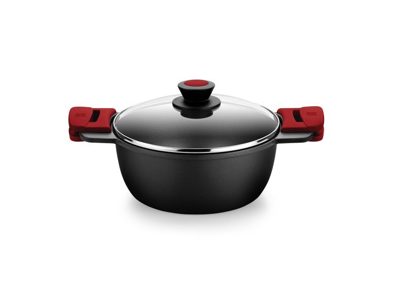 Касерола със Стъклен Капак BRA A410320 Ø 20 cm 3 L 1,6 L