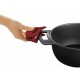 Касерола със Стъклен Капак BRA A410524 Ø 24 cm Черен Червен 2,3 L 300 g