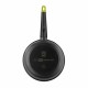 Тиган BRA FOODIE     24CM Черен Метал Алуминий Ø 24 cm Ø 20 cm