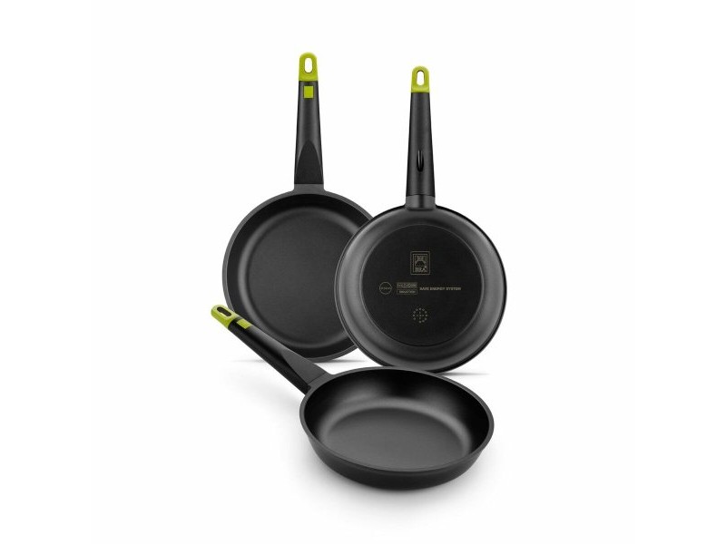 Тиган BRA FOODIE     24CM Черен Метал Алуминий Ø 24 cm Ø 20 cm