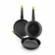 Тиган BRA FOODIE     24CM Черен Метал Алуминий Ø 24 cm Ø 20 cm