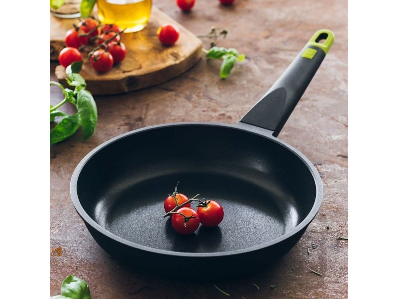 Тиган BRA FOODIE     24CM Черен Метал Алуминий Ø 24 cm Ø 20 cm