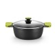 Касерола BRA FOODIE     24CM Черен Ø 24 cm