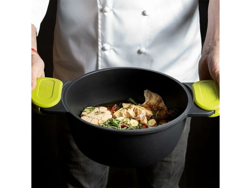Касерола BRA FOODIE     24CM Черен Ø 24 cm