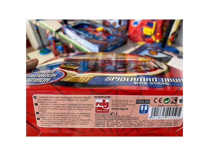 Барабан Spider-Man Пластмаса