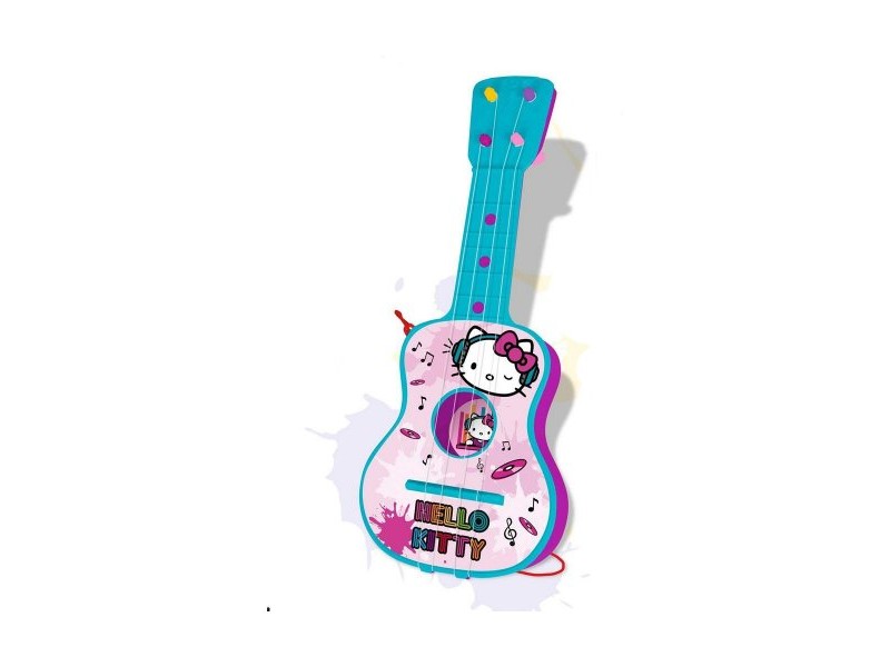 Детска Китара Hello Kitty 4 Връвки Син Розов