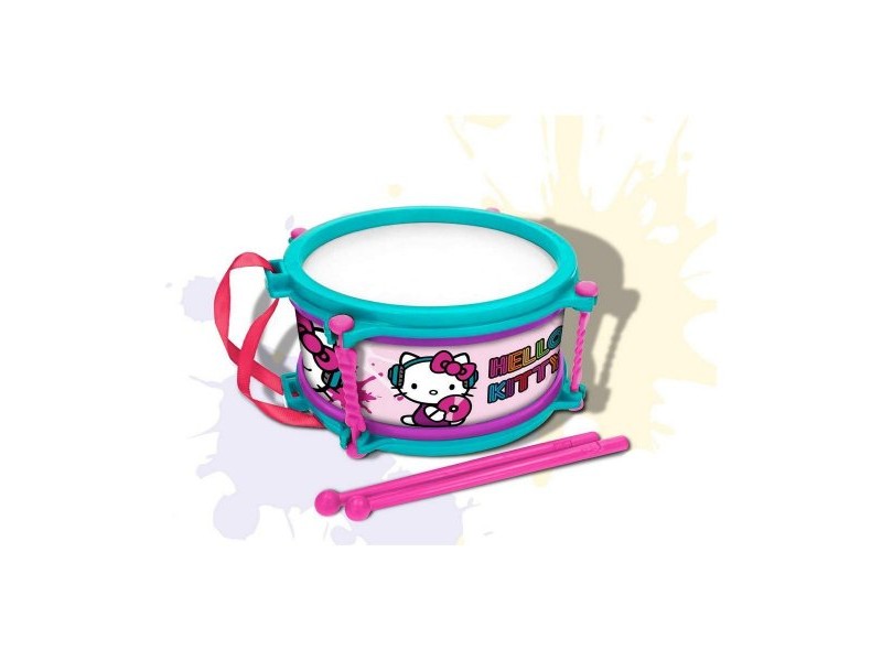 Барабан Hello Kitty Син Розов 16 cm