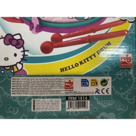Барабан Hello Kitty Син Розов 16 cm
