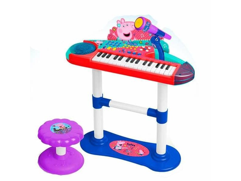 Играчка пиано Peppa Pig Микрофон Табуретка
