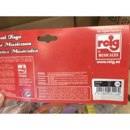 Музикална Играчка Reig Барабан Риби Пластмаса