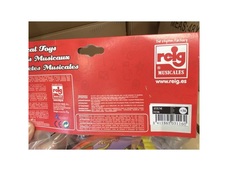 Музикална Играчка Reig Барабан Риби Пластмаса