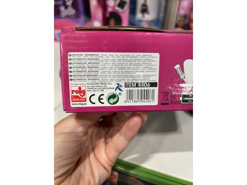 Mикрофон Караоке Barbie Лилав