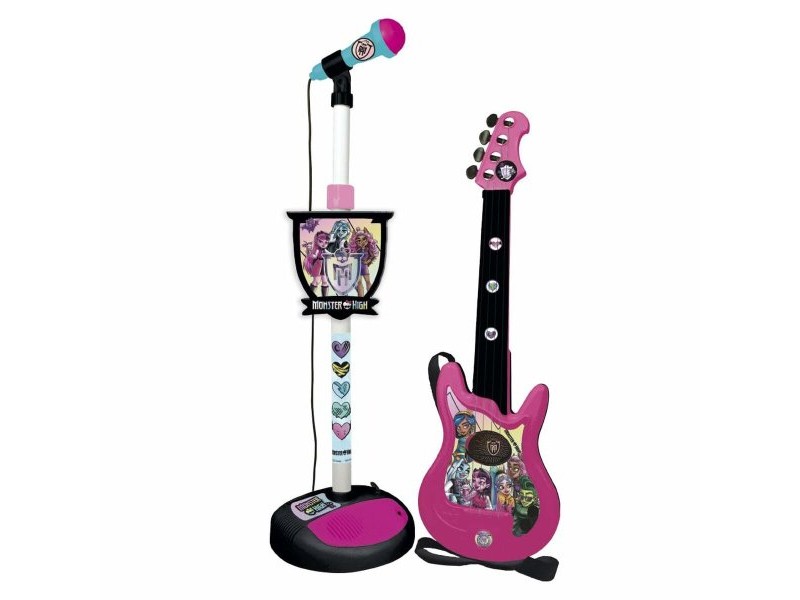 Детска Китара Monster High Mикрофон Караоке