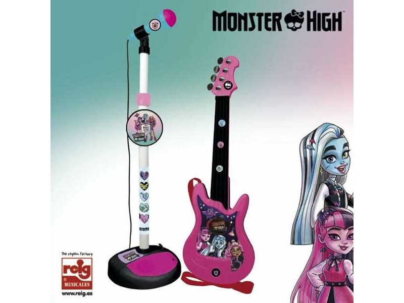 Детска Китара Monster High Mикрофон Караоке