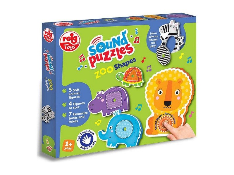 Детски Пъзел Reig Zoo Shapes Животни Музикален Ферма