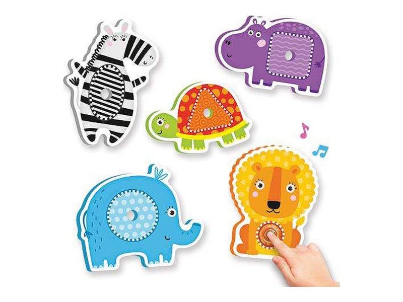Детски Пъзел Reig Zoo Shapes Животни Музикален Ферма