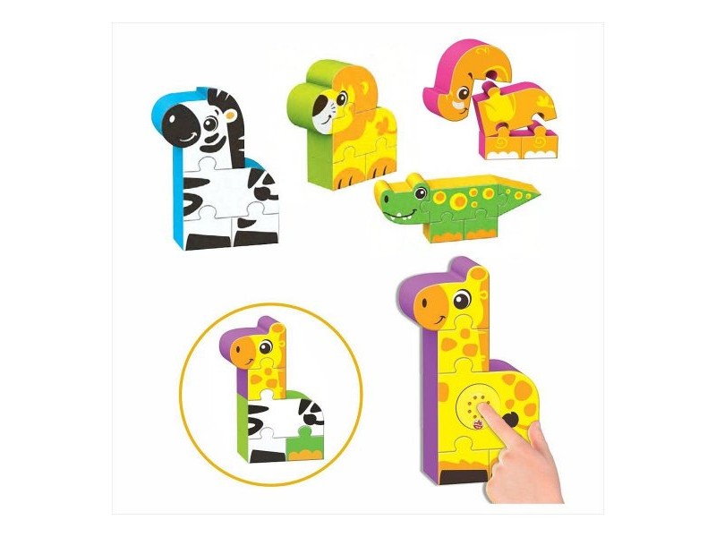 Детски Пъзел Reig Zoo Blocks 22 Части
