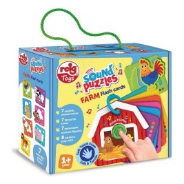 Детски Пъзел Reig Flash Cards Животни Ферма