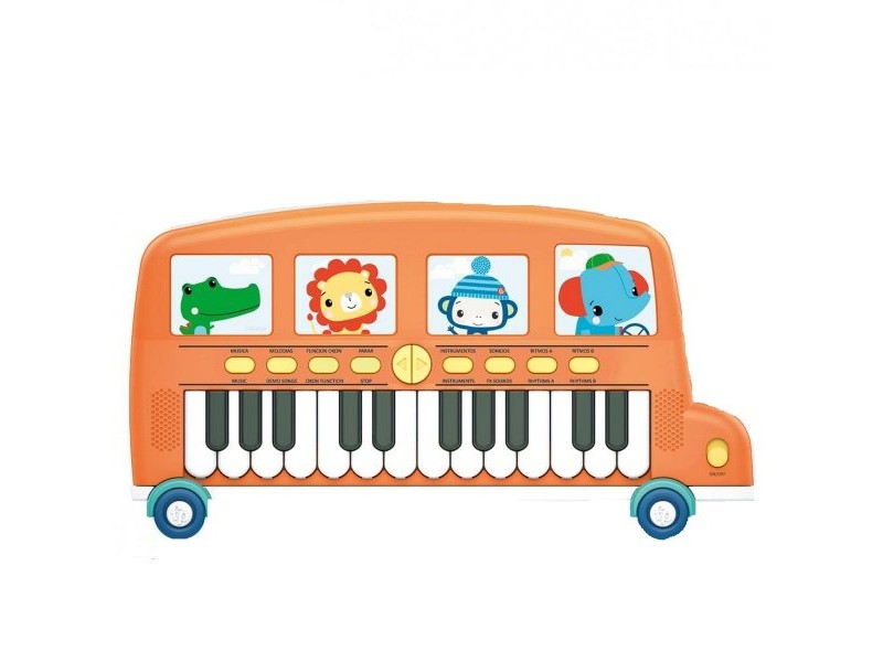 Играчка пиано Fisher-Price Електронно Пиано Автобус