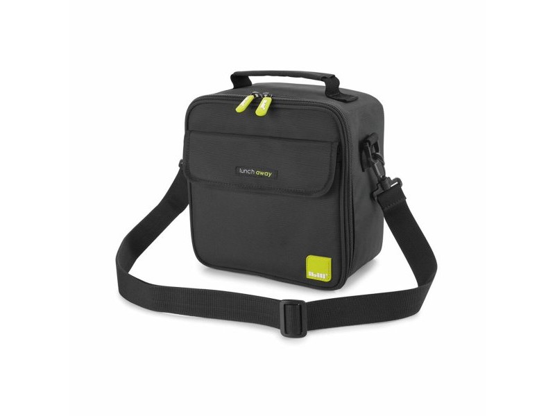 Чанта за Обяд с Аксесоари Ibili 753450 Черен полиестер 600 ml 800 ml 21 x 12 x 22 cm
