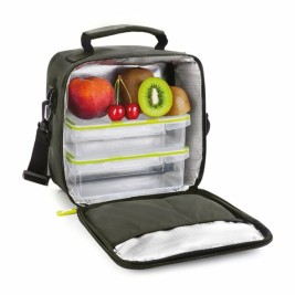 Чанта за Обяд с Аксесоари Ibili 753450 Черен полиестер 600 ml 800 ml 21 x 12 x 22 cm