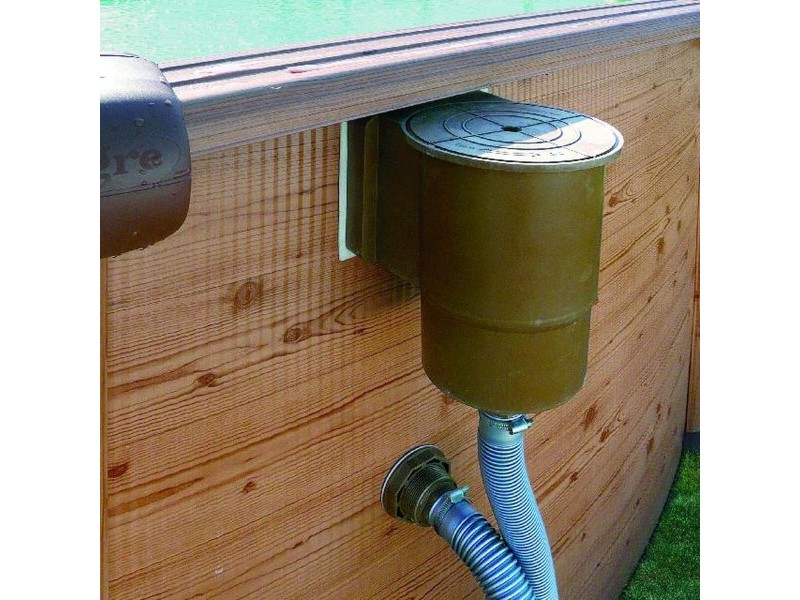 Басейн Подвижен Gre Pacific KIT500W Овална Дървен 500 x 300 x 120 cm