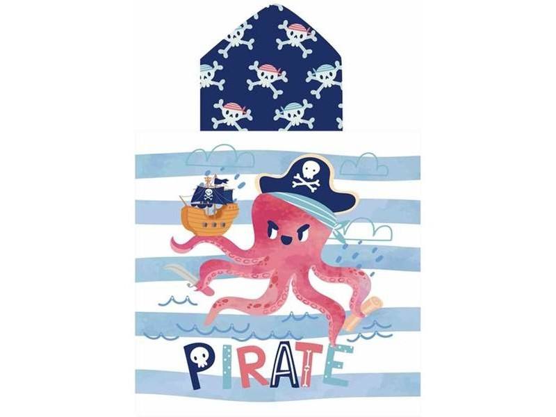 Хавлия пончо с качулка Secaneta Piratepolp 60 x 120 cm