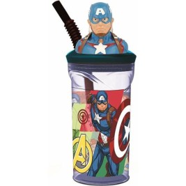 Чаша със Сламка The Avengers Seven Wonders Captain America 360 ml