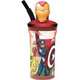 Чаша със Сламка The Avengers Seven Wonders Iron Man 360 ml